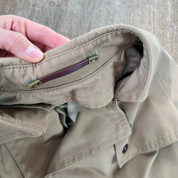 Etienne Aigner Vintage Long Brown Luxury Trench Coat 1970s - Picture 11 of 14